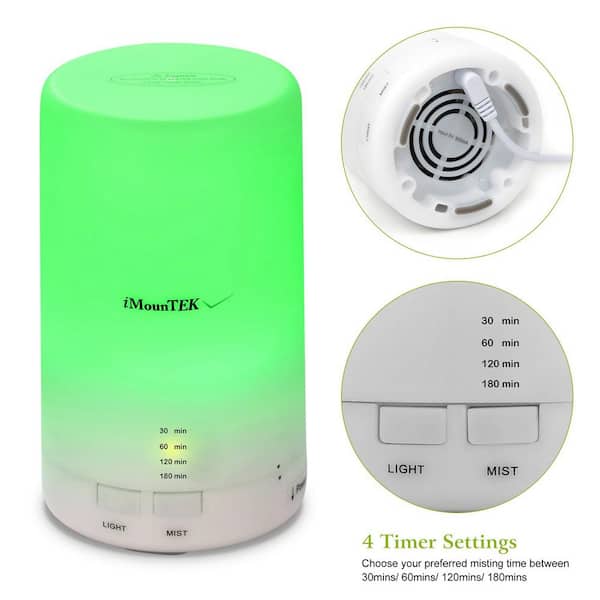 1500ml 7 Color LED Light Home Office Humidifier Aroma Oil Diffuser Mist  Purifier
