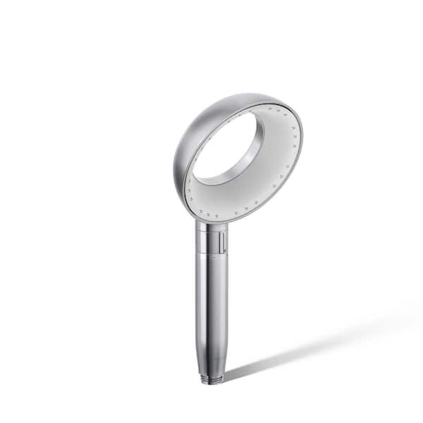 KOHLER Statement VES 1-Spray Patterns with 1.5 GPM 6 in. Wall Mount Handheld Shower Head in Polished Chrome