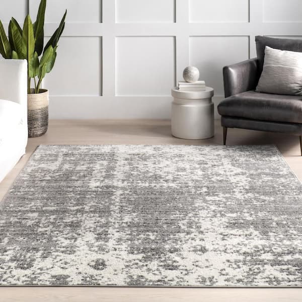 nuLOOM Deedra Misty Contemporary Gray 7 ft. x 9 ft. Area Rug
