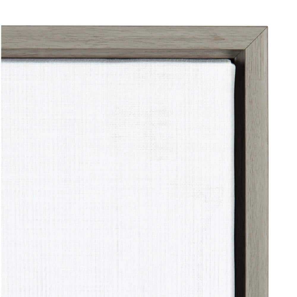 Gray Framed Canvas Print of Baby Duck for Nursery, 18" x 24"