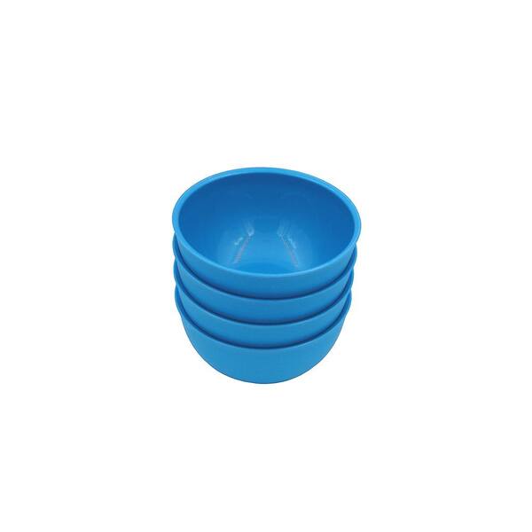 Ecosoulife 24 oz. Blue Bowl PLA ((4-Piece), (2-Pack))