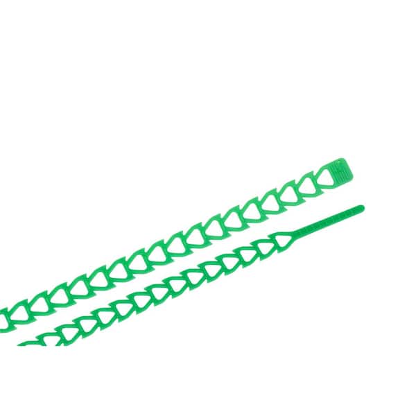 Gardner Bender 12 in. Flex Strap Cable Tie Green 12-Pack (Case of 10)