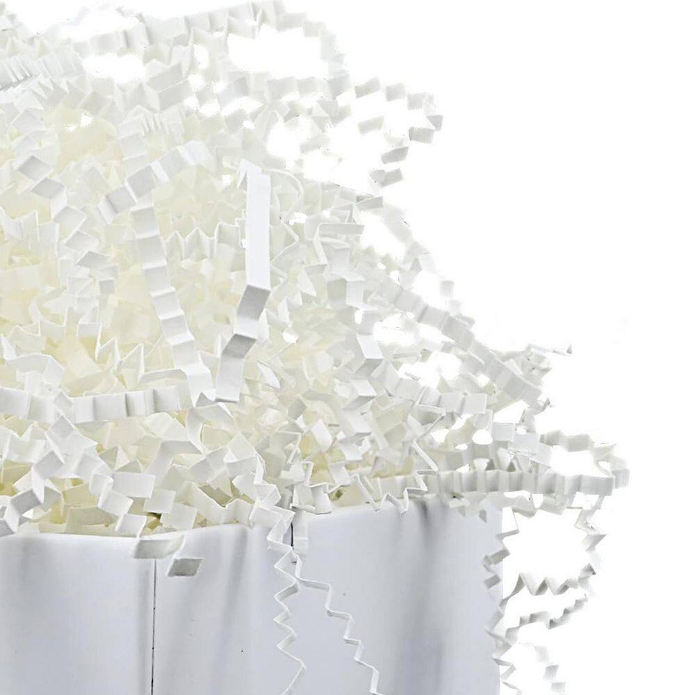 1.5 lbs. Crinkle Cut Paper Shred Filler White Packing Cushion Paper for Gift Box Decoration 7.5 x 6 x 3.5 in. price history on PriceWatchPro