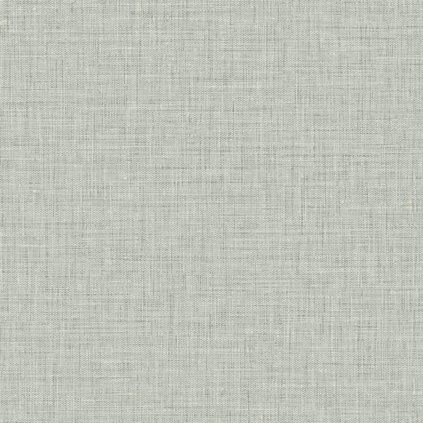 Seabrook Designs Easy Linen Winter Mist Fog Gray Vinyl Strippable Roll (Covers 60.75 sq. ft.)