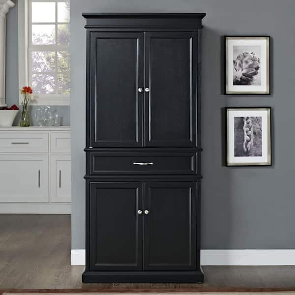 CROSLEY FURNITURE Parsons Black Storage Cabinet