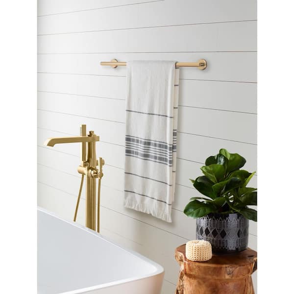 Arrondi 24 in. (610 mm) L Towel Bar in Champagne Bronze