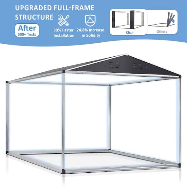 VIWAT 8 ft. W x 12 ft. D Metal Outdoor Storage Shed with Lockable