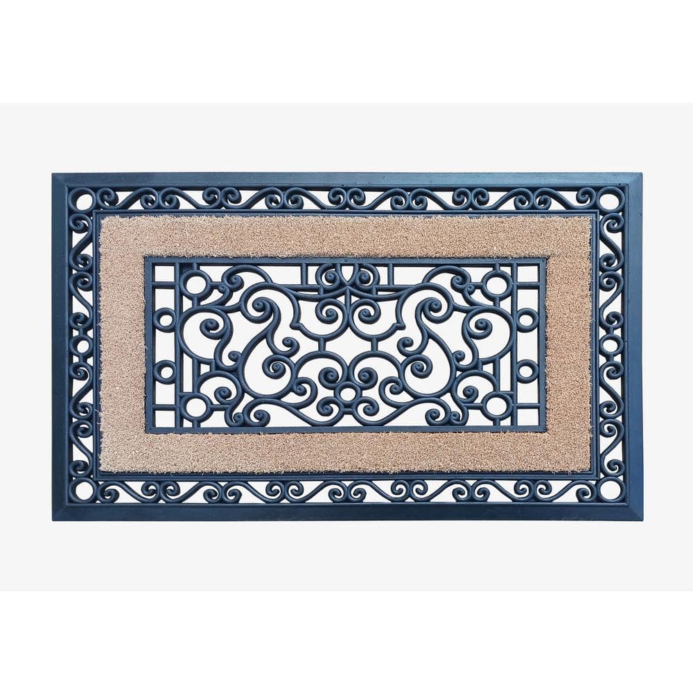 A1HC First Impression Sterling 23 In. X 35 In. Rubber And Coir Door Mat ...