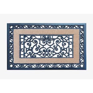 A1HC First Impression Sterling 23 in. x 35 in. Rubber and Coir Door Mat