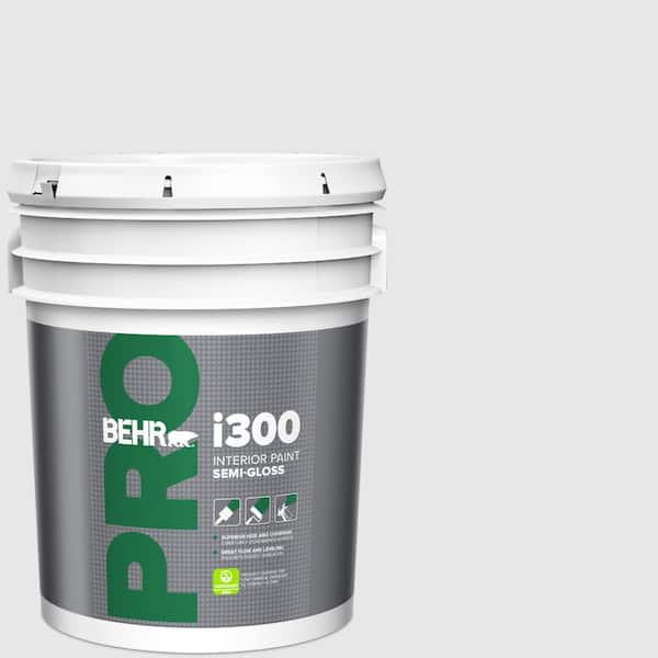 BEHR PRO 5 gal. #PR-W09 Nimbus Cloud Semi-Gloss Interior Paint