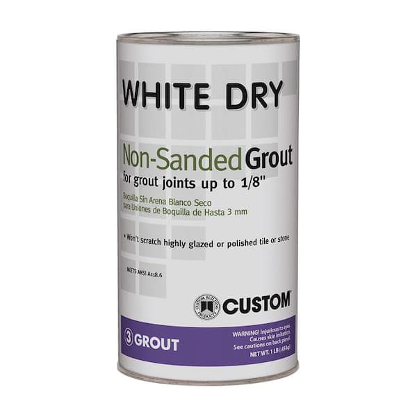 Custom Building Products White Dry 1 lb. Unsanded Grout