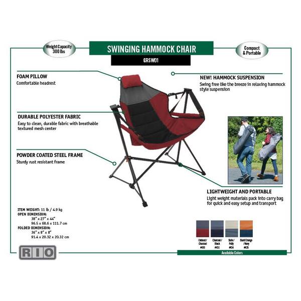 Wbhome hammock chair online instructions