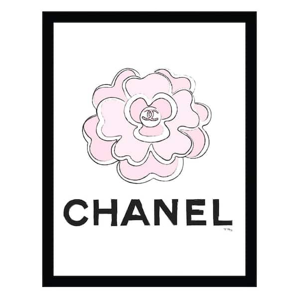 VENICE BEACH Collections Fashion Flower by Fairchild Paris 1-Piece Framed Graphic Print Abstract Poster Art Print 18 in. x 14 in.