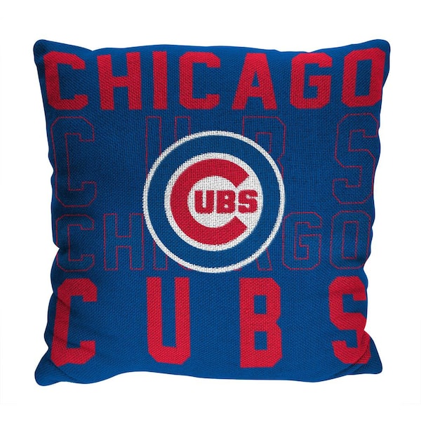 THE NORTHWEST GROUP MLB Cubs Stacked Multi-Colored Pillow