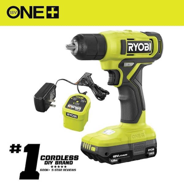 ONE+ 18V Cordless 3/8 in. Drill/Driver Kit with 1.5 Ah Battery and Charger