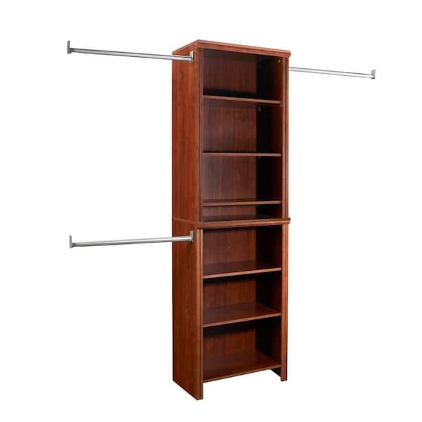 ClosetMaid Impressions Standard 60 in. W - 120 in. W Dark Cherry Wood Closet System