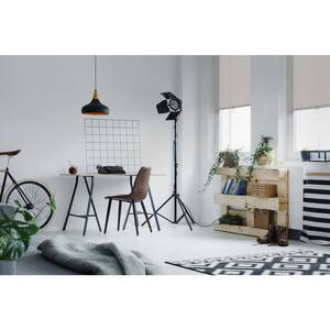 Cut-to-Size 57 in. W x 73 in. L Cream Cordless Solar Screen Roller Shade