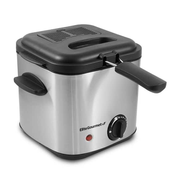 Elite Gourmet 1.5 Qt. Stainless Steel Deep Fryer