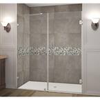 Aston Nautis 60 in. x 72 in. Frameless Hinged Shower Door in Stainless ...