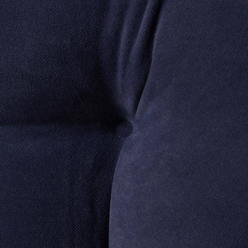 Hyatt Denim Blue Microfiber 4-Piece Kitchen Nook Cushion Set