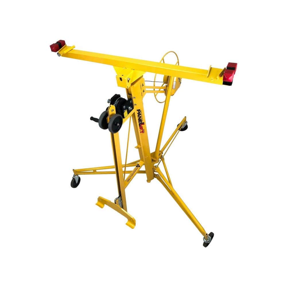 Heavy-Duty Yellow Steel Drywall Lift Loader Attachment