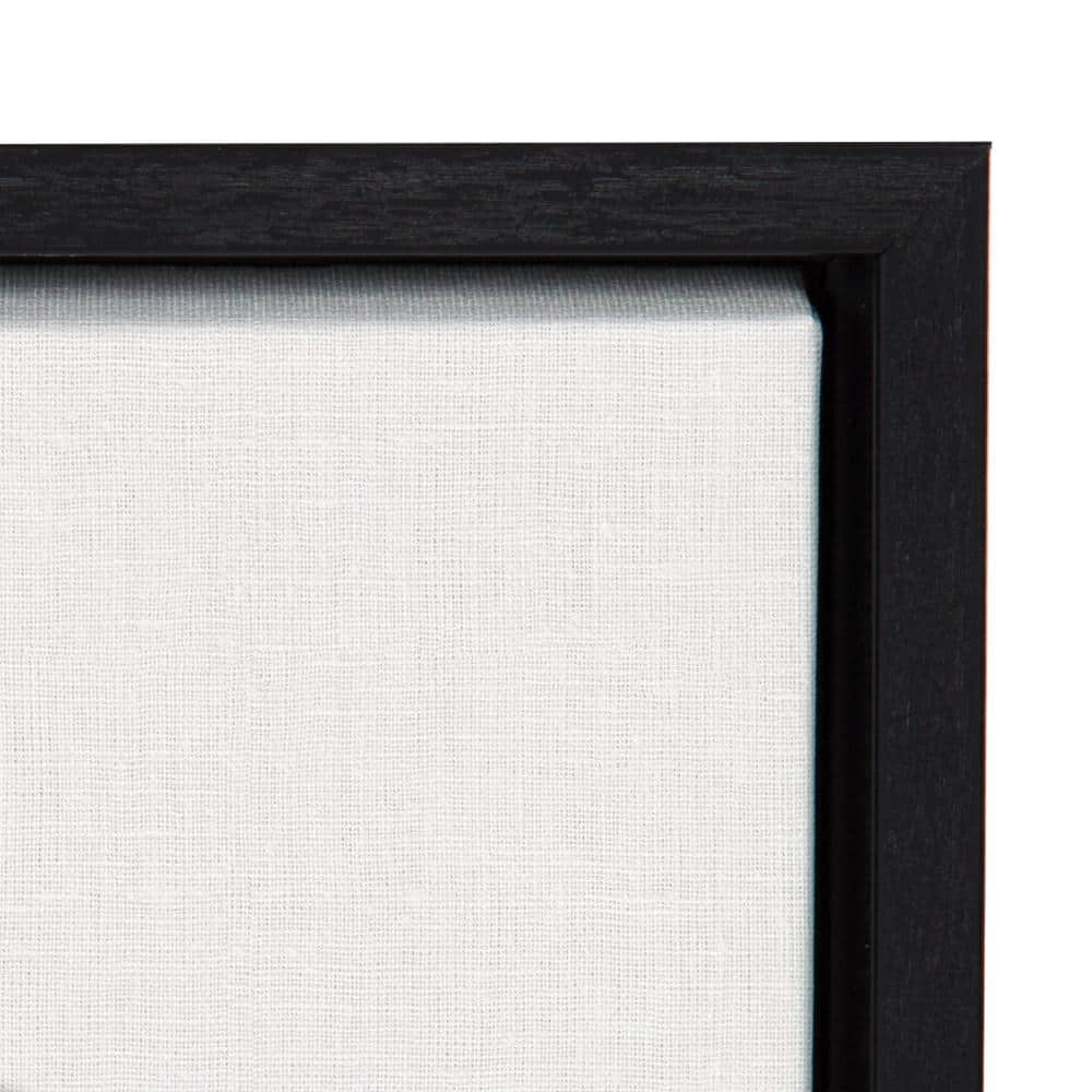 Horizontal Golf Ball Portrait Canvas Wall Art in Black Frame