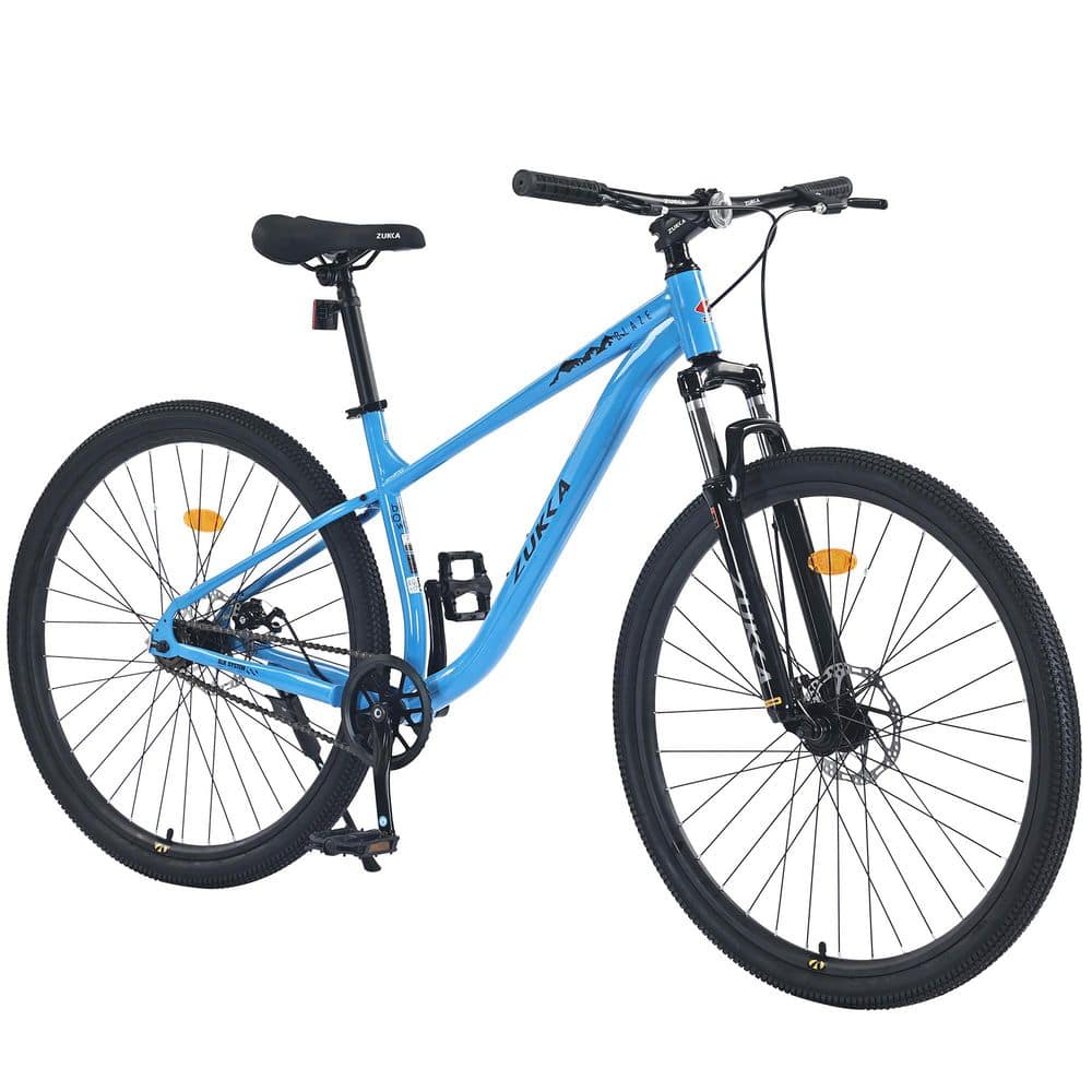 Mon 29インチ 29 in. Aluminum Mountain Bike in Blue XZ506BZ12 - The Home Depot