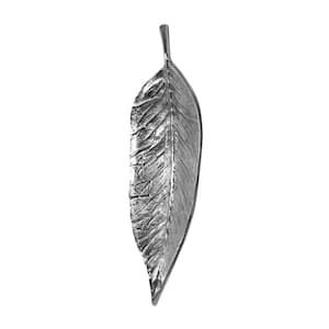 Calef Raw Nickel Aluminum Leaf Wall Decor