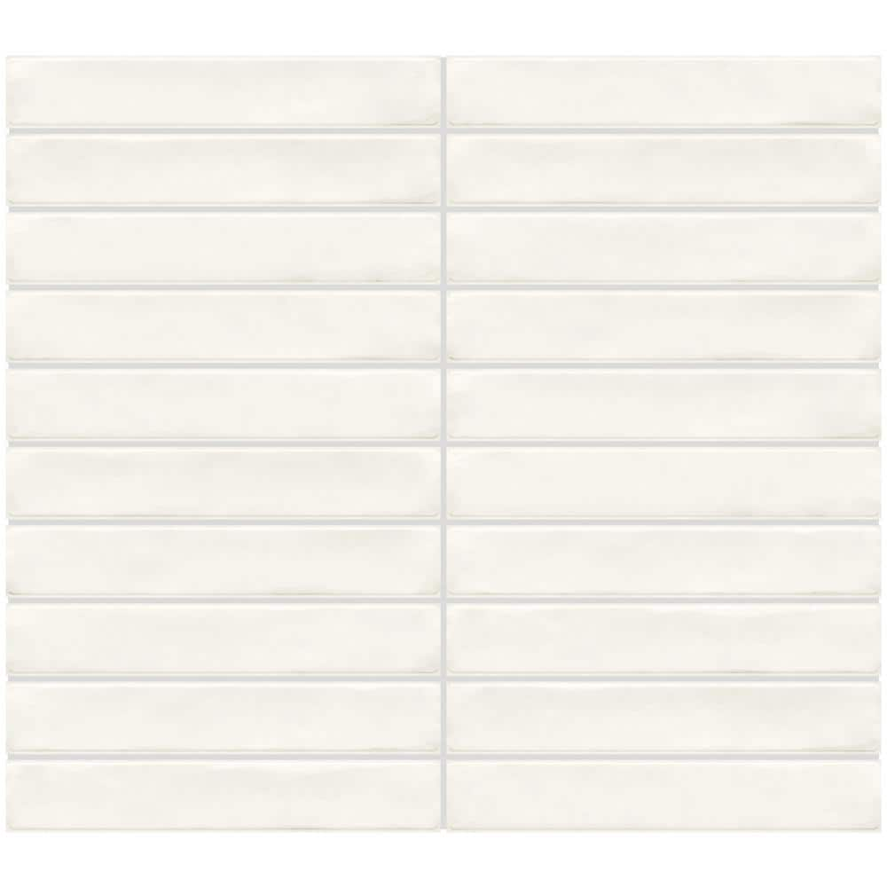 Daltile Artcrafted Coconut 11-1/2 in. x 10 in. Glazed Ceramic Straight ...