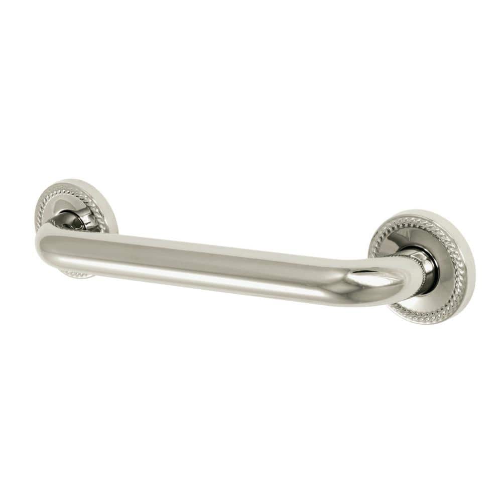 Roped 12 in. x 1-1/4 in. Grab Bar in Polished Nickel price history on PriceWatchPro