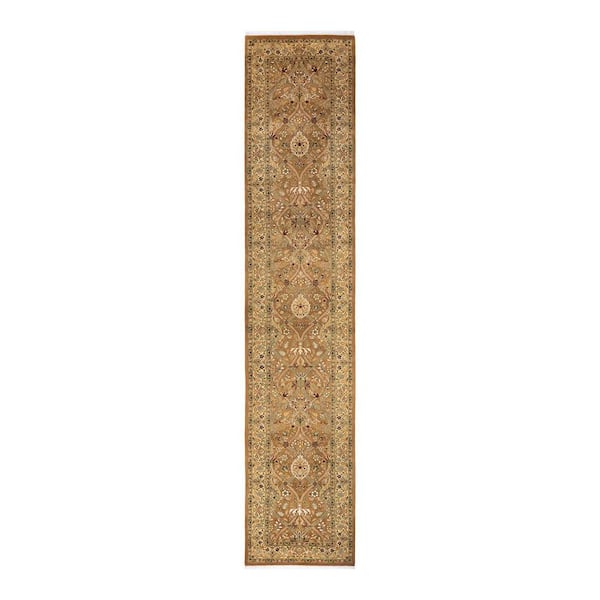 Solo Rugs Mogul One-of-a-Kind Traditional Brown 2 ft. 7 in. x 12 ft. 9 in. Oriental Area Rug
