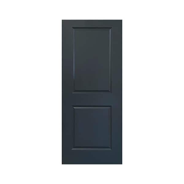 CALHOME 36 in. x 80 in. Charcoal Gray Painted Finished Composite MDF 2 Panel Interior Door Slab For Pocket Door