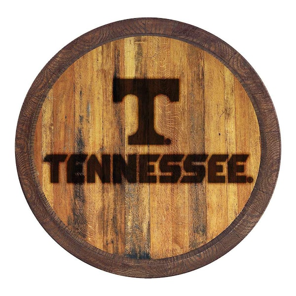 The Fan-Brand 20 in. Tennessee Volunteers Branded "Faux" Barrel Plastic Decorative Sign