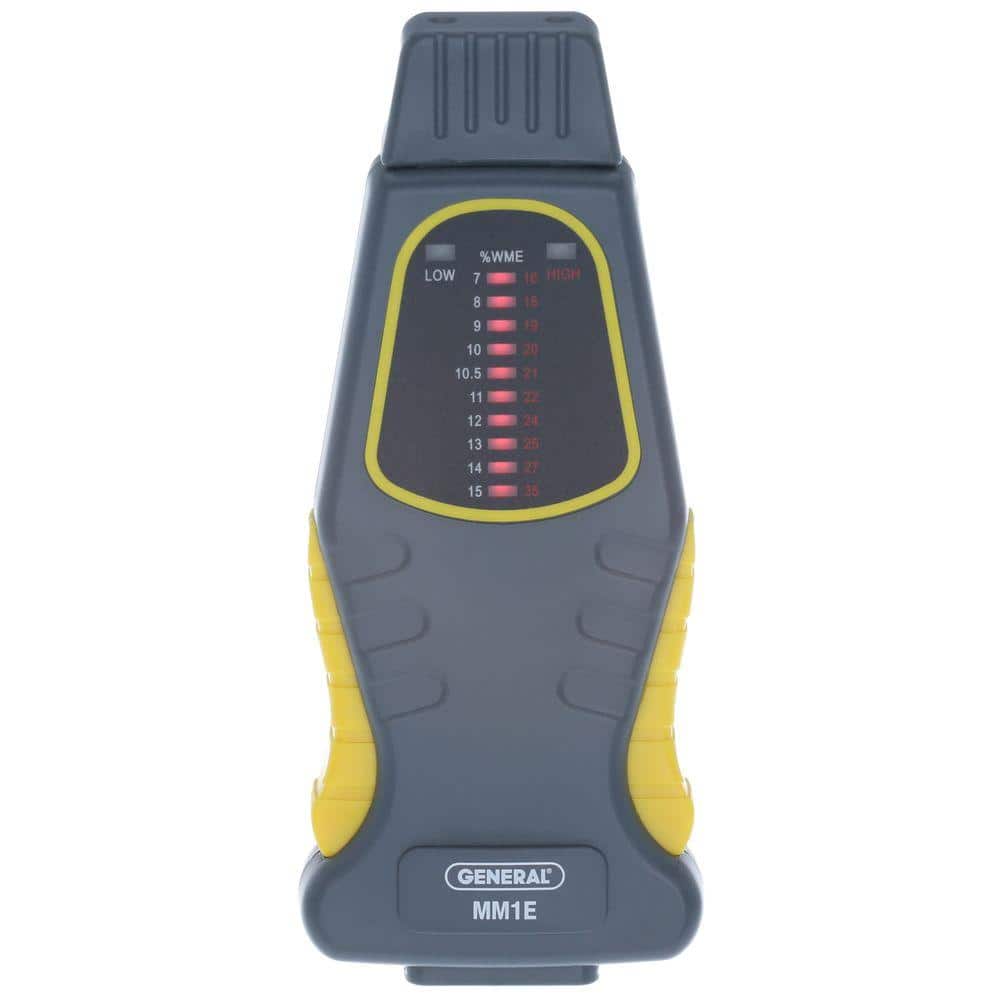 Compact Gray and Yellow LED Display Moisture Meter