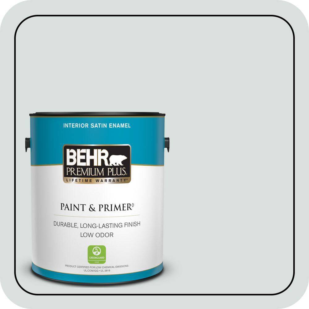 1 gal. #MQ3-50 River Veil Satin Enamel Low Odor Interior Paint & Primer price history on PriceWatchPro