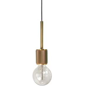 Roswell 1-Light Aged Brass Pendant with No Shade
