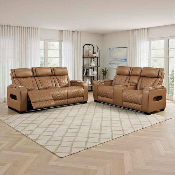 Lazzara Clumber 84 in. W Pillow Top Arm Faux Leather Rectangle 2