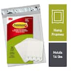 Command Large Picture Hanging Strips, White, Damage Free Hanging, 20 Pairs