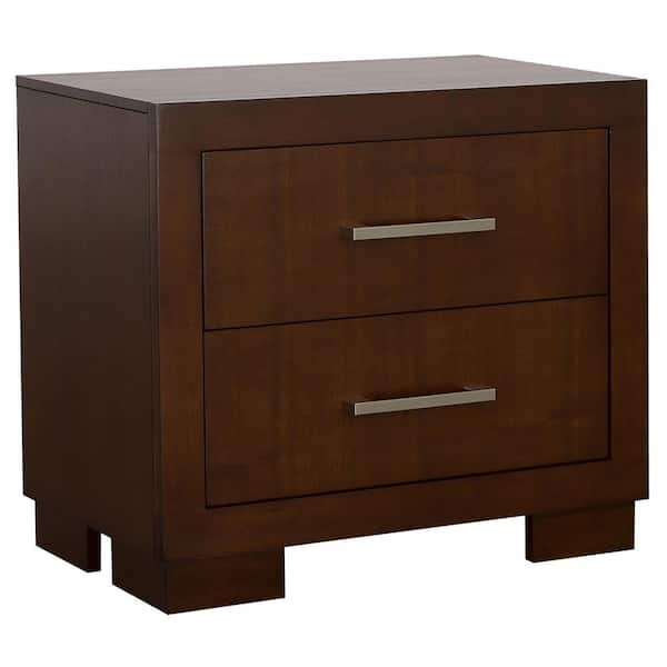 Coaster Jessica Cappuccino 2-Drawer Nightstand 200712 - The Home Depot