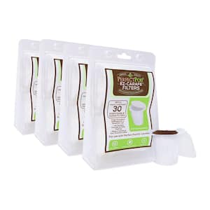 EZ-Carafe Disposable K-Carafe Paper Filters with Patented Top Lid, 4-Pack (120 Filters )