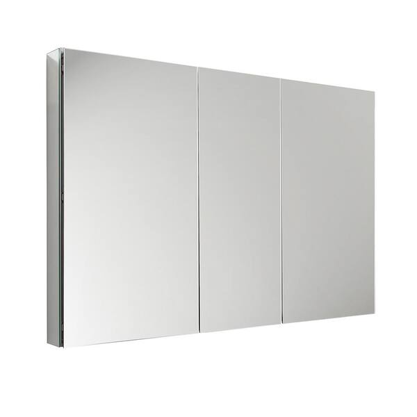 Fresca 49 In W X 36 In H X 5 In D Frameless Recessed Or Surface Mounted Bathroom Medicine Cabinet Fmc8014 The Home Depot