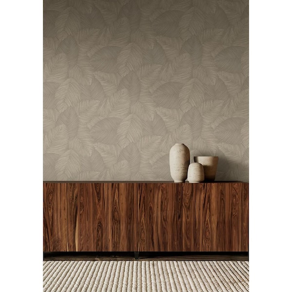 30.75 sq. ft. Desert Bark The Olivia Vinyl Peel and Stick Wallpaper Roll