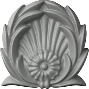 3-1/8 in. x 5/8 in. x 3-1/8 in. Shell with Leaves Rosette