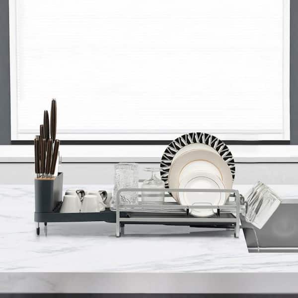 Pop Summit Dish Drainer with Draining System Purp / Gray