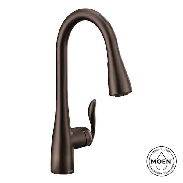 Arbor Single-Handle Smart Touchless Pull Down Sprayer Kitchen Faucet with Voice Control and Power Boost in Rubbed Bronze