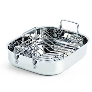 12 Qt. Stainless Steel Roaster Roasting Pan with Rack
