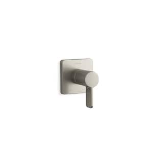 Parallel Transfer valve trim with Lever handle in Vibrant Brushed Nickel