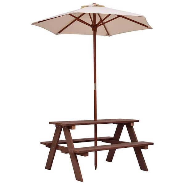 kids bench with parasol