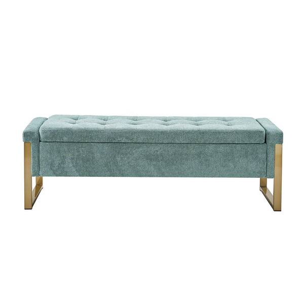 JAYDEN CREATION Alina Sage Modern Upholstered Flip Top