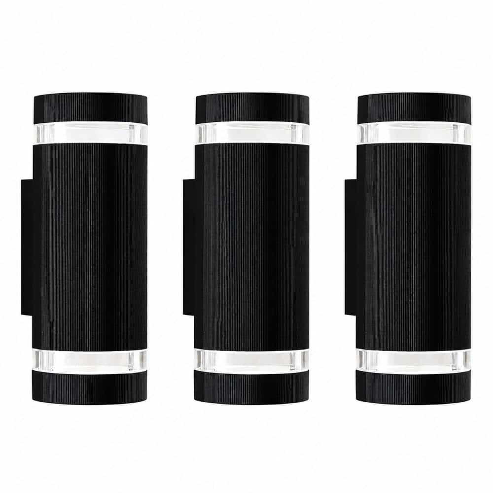 Outdoor Dusk to Dawn Aluminum Wall Light Fixture, 2-Light Up and Down Sconce, 6000K, ETL Listed for Porch price history on PriceWatchPro